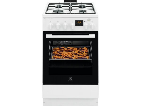 ELECTROLUX LKK560232W Kombinált tűzhely, SteamBake, AirFry, Multi 8, 58 l