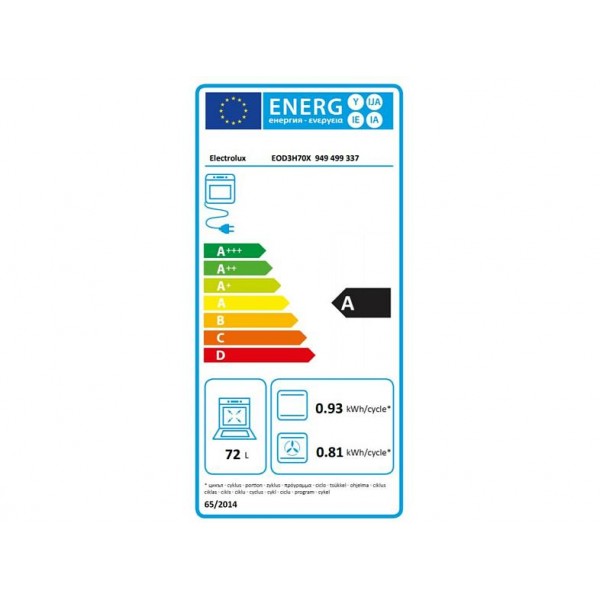 Electrolux EOD3H70X Beépíthető sütő