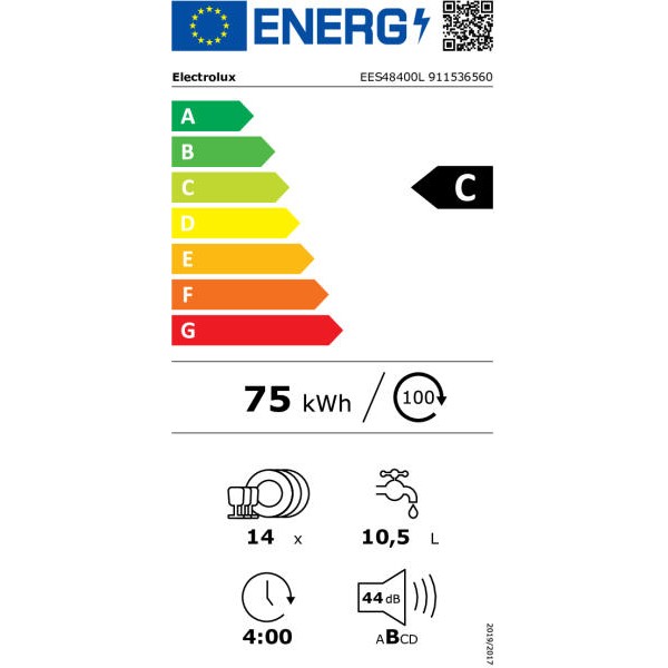 Electrolux EES48400L Mosogatógép