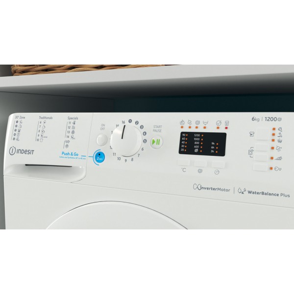 Indesit BWSA 61294 W EU N elöltöltős keskeny mosógép