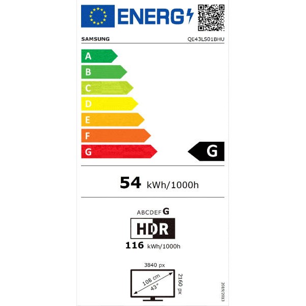 Samsung QE43LS01BHUXXH The Serif 4K UHD Smart QLED TV