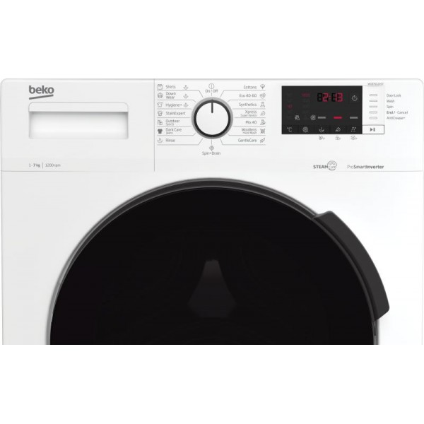 BEKO WUE7612XBWS Keskeny elöltöltős mosógép 7kg