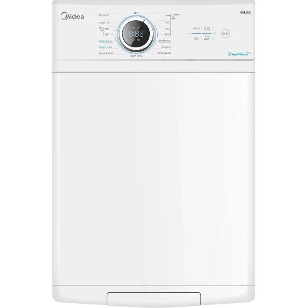 Midea MF100T80B/W-HU Felültöltős mosógép