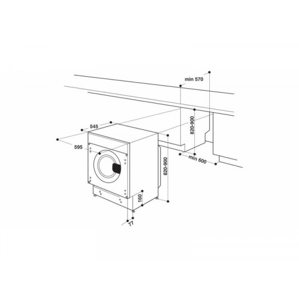 Whirlpool BI WMWG 91484E EU Beépíthető mosógép