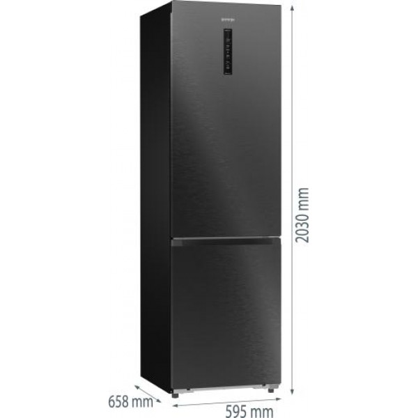 Gorenje NRB620C61BX4WFE Alulfagyasztós hűtőszekrény